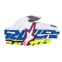 alpinestars mens rover gloves small white royal blue yellow fluo