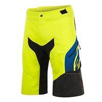 Alpinestars Men\'s Predator Shorts, Acid Yellow/royal Blue, Size 38