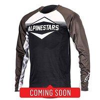 alpinestars mens mesa long sleeve jersey large black dark shadow