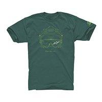 Alpinestars Helmet Tech Tee, Shaded Spruce Green, Xx-large