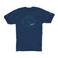 Alpinestars Helmet Tech Tee, Petrol, Small