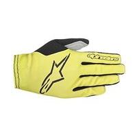 alpinestars mens aero 2 gloves acid yellowblack small