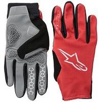 alpinestars mens aero 2 gloves redwhite small