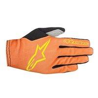 alpinestars mens aero 2 gloves bright orangeacid yellow x large