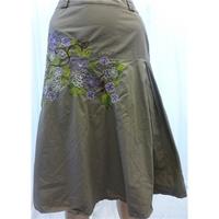 Alain Manoukian Size 10 Khaki Autumn Skirt