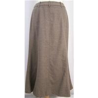 alex co size 10 light brown calf length skirt