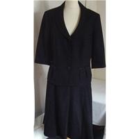 alex co size 14 navy black two piece suit 