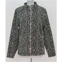 Alice Callina, size 10 black & cream leopard print jacket