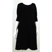 Allude Size 12 High Quality Soft and Luxurious Pure Cashmere Black Jumper Dress