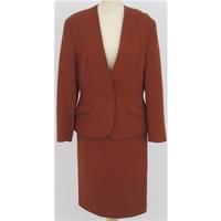 Alexon, size 14 rust brown wool skirt suit