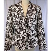 Allen by ABS, Size 12, Brown and Cream Floral Jacket