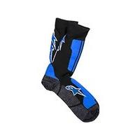 Alpinestars Crew Socks, Black Royal Blue, Large