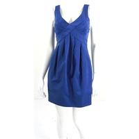 All Saints Spitalfields Size 10 Navy Blue Tulip Dress with Open Back Detail