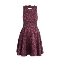 ALMARI Fuchsia Lace Cut-Out Dress