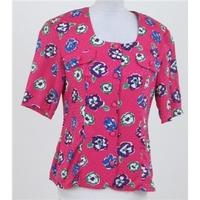 Alexon size 14 pink mix floral patterned blouse