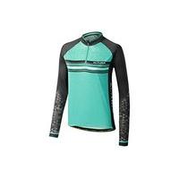 Altura Women\'s Peloton Team Long Sleeve Jersey, Aquamarine/black, Size 12