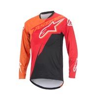 Alpinestars Men\'s Sight Contender Long Sleeve Jersey, Red/bright Orange/black, 