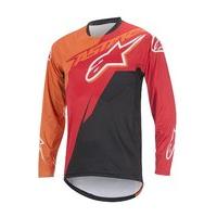 Alpinestars Men\'s Sight Contender Long Sleeve Jersey, Red/bright Orange/black, 