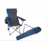 algarve recliner chair blue h90 x w54 x d54cm summit