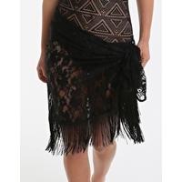 all about the lace sarong black