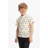 All Over Print Parrot Tee - multi