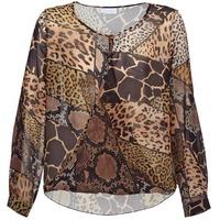 alba moda anina womens blouse in brown