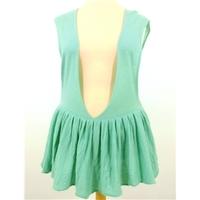 Alexander Wang Size 14/16 Sherbet Green Cashmere Peplum Top