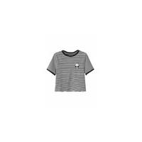 Alien Striped Ringer T-Shirt - Size: XL