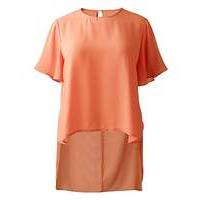 Alice And You Orange Shell Top