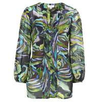 ALMOST FAMOUS Picasso Print Chiffon Blouse