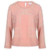 ALMOST FAMOUS Pearl And Bead Embellished Top