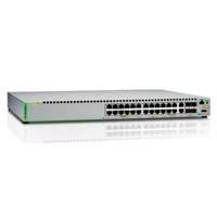 Allied Telesis Gigabit Ethernet Managed Switch With 24 10/100/1000t Poe Ports 2 Sfp/copper Combo Ports 2 Sfp/sfp+ Uplink Slots Single Fixed Ac Pow