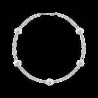 ALLURE STERLING SILVER & WHITE CRYSTAL BRACELET