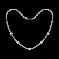 ALLURE STERLING SILVER & WHITE CRYSTAL NECKLACE