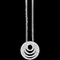 ALLURE STERLING SILVER & WHITE CRYSTAL PENDANT with CHAIN