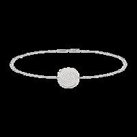 ALLURE STERLING SILVER & WHITE CRYSTAL BRACELET