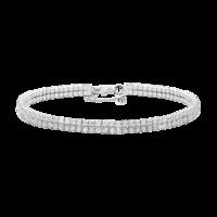 ALLURE STERLING SILVER & WHITE CRYSTAL BRACELET