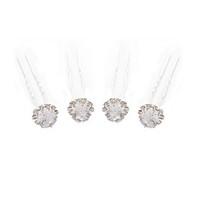 Alloy / Rhinestone Hairpins Wedding / Party 4pcs