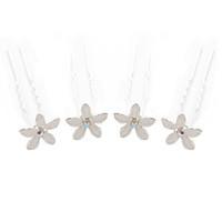 Alloy Hairpins Wedding / Party 4pcs