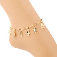 Alloy/Glod Plated Women Girl Summer Beach Barefoot Sandal Anklets Casual/Party 1pc Christmas Gifts