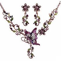 Alloy / Rhinestone / Opal Jewelry Set Necklace/Earrings Party / Daily / Casual 1set
