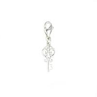 Alice In Wonderland Collection Charm Key Silver