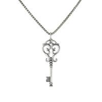 Alice In Wonderland Collection Pendant Large Key Silver