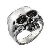 alchemy gothic death skull ring