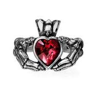 Alchemy Gothic Claddagh By Night Ring