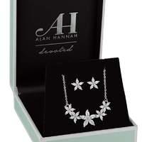 Alan Hannah floral jewellery set