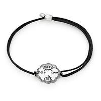 ALEX AND ANI Token Of Luck- Sterling Silver Pull Cord Bracelet A17KC10S