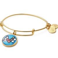 ALEX AND ANI Heart With Wing Art Fusion- Gold Finish Bangle AS17RB01YG