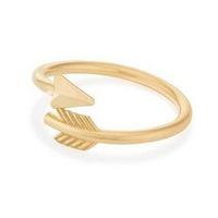 ALEX AND ANI Eros Arrow- Gold Plated Adjustable Ring A16RW01G