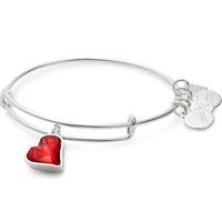 alex and ani productred heart of strength silver finish bangle cbd17ho ...